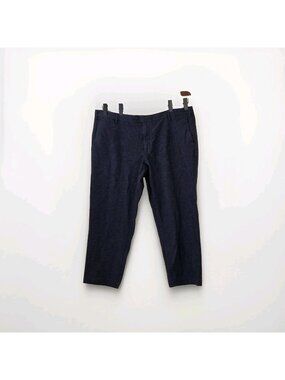 Gant New Haven Chino Pants Men 42x34 (28) Navy Straight Leg Cotton Preppy HEMMED